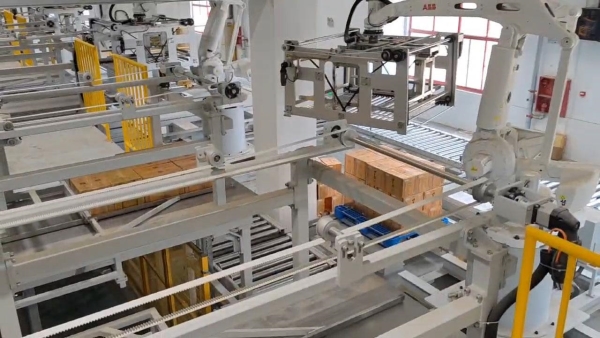 码垛案例-安徽某酒业整层码垛项目